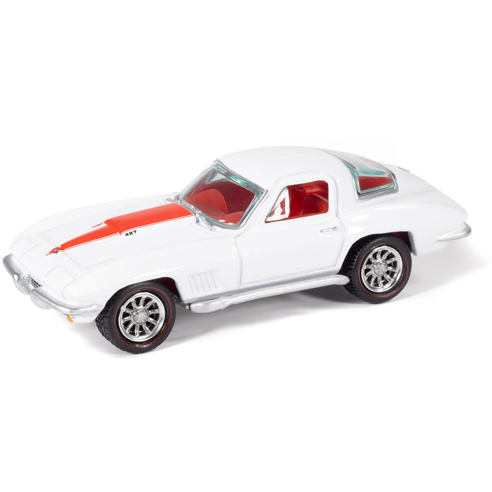 1967 Chevy Corvette 427 Mecum Auctions - Ermine White 1:64 Scale Main Image