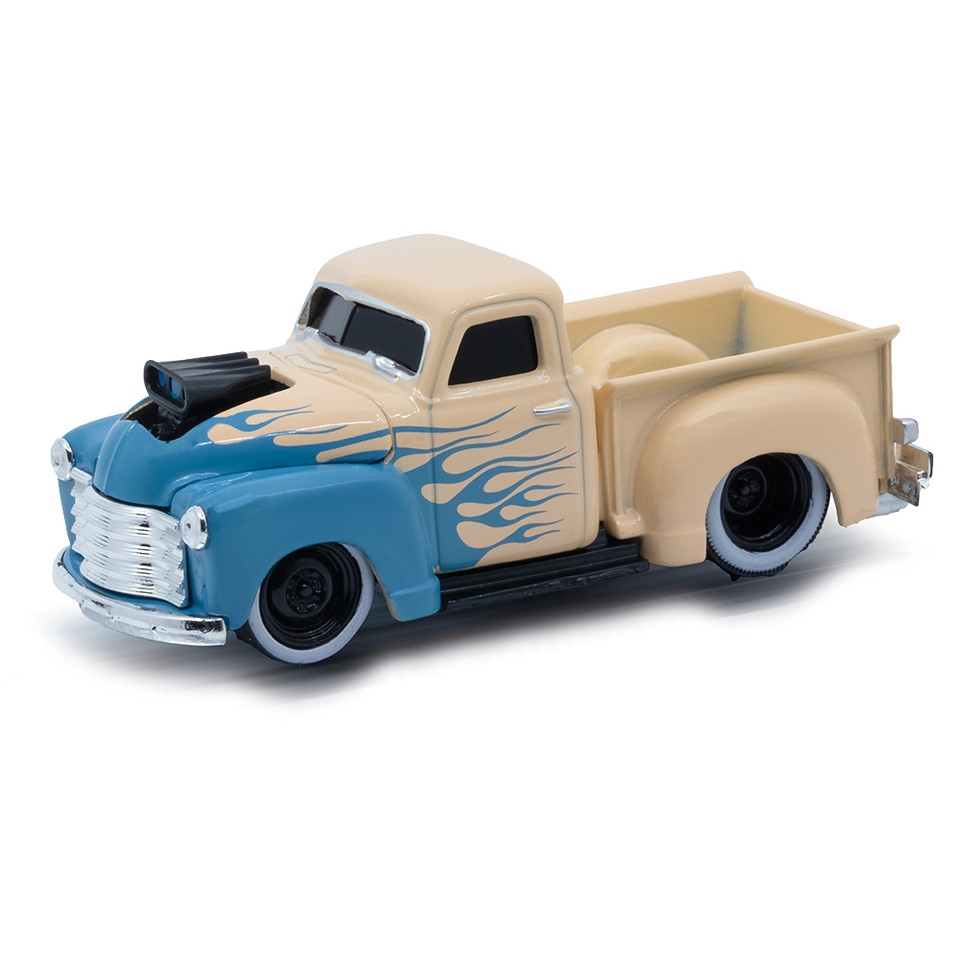 1953 Chevrolet 3100 Hot Rod Pickup - Tan 1:64 Scale Main Image