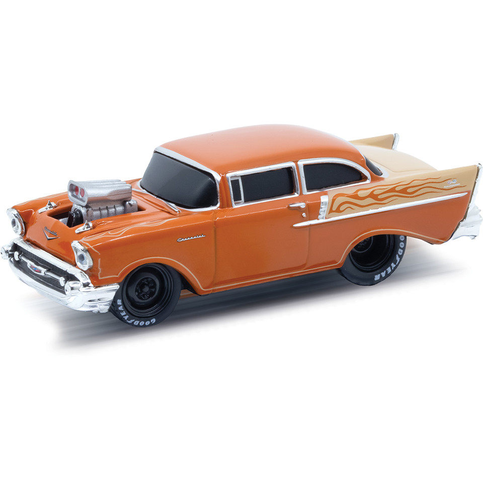 1957 Chevrolet 150 Hot Rod - Orange 1:64 Scale Main Image