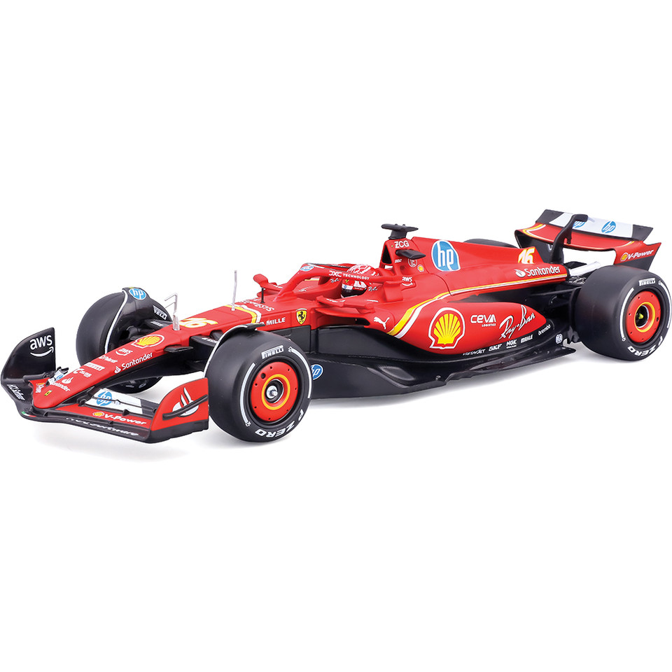 2024 F1 Scuderia Ferrari SF-24 w/helmet - Leclerc #16 1:24 Scale Main Image