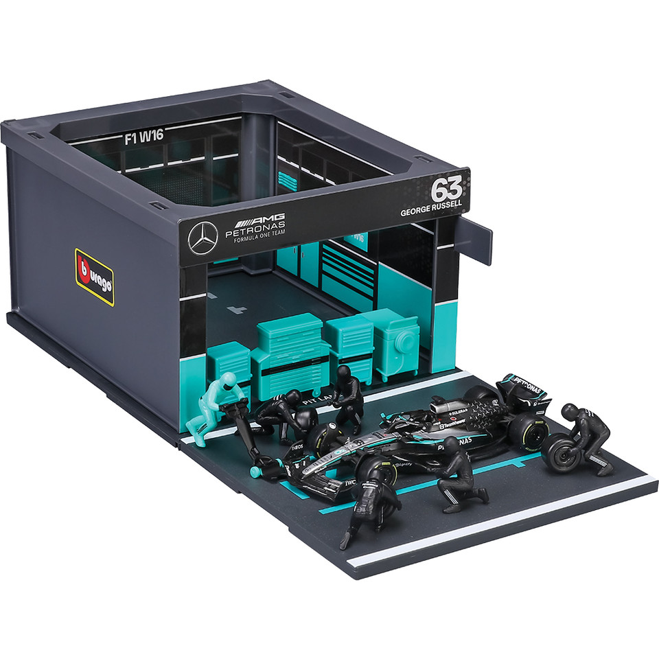 2025 F1 Mercedes W16 Pit Pass - Russell #63 1:43 Scale Main Image