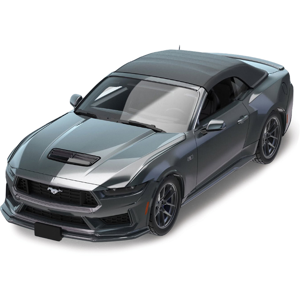 2024 Ford Mustang1 GT 5.0 Convertible - Dark Matter Gray (New Tooling) 1:64 Scale Main Image
