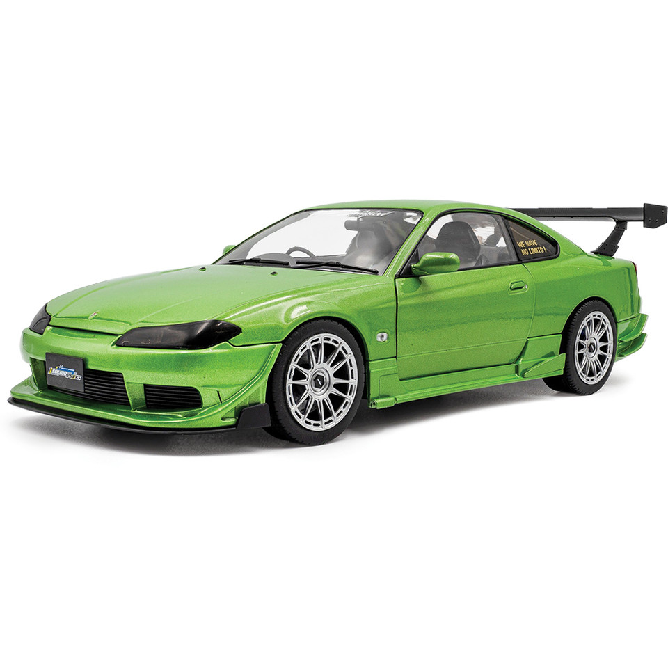 1999 Nissan Silvia S15 Spec-R Aero Solido Works Green 1:18 Scale Main Image