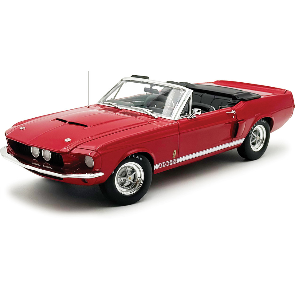 1967 Shelby G.T. 500 Convertible - Red 1:18 Scale Main Image