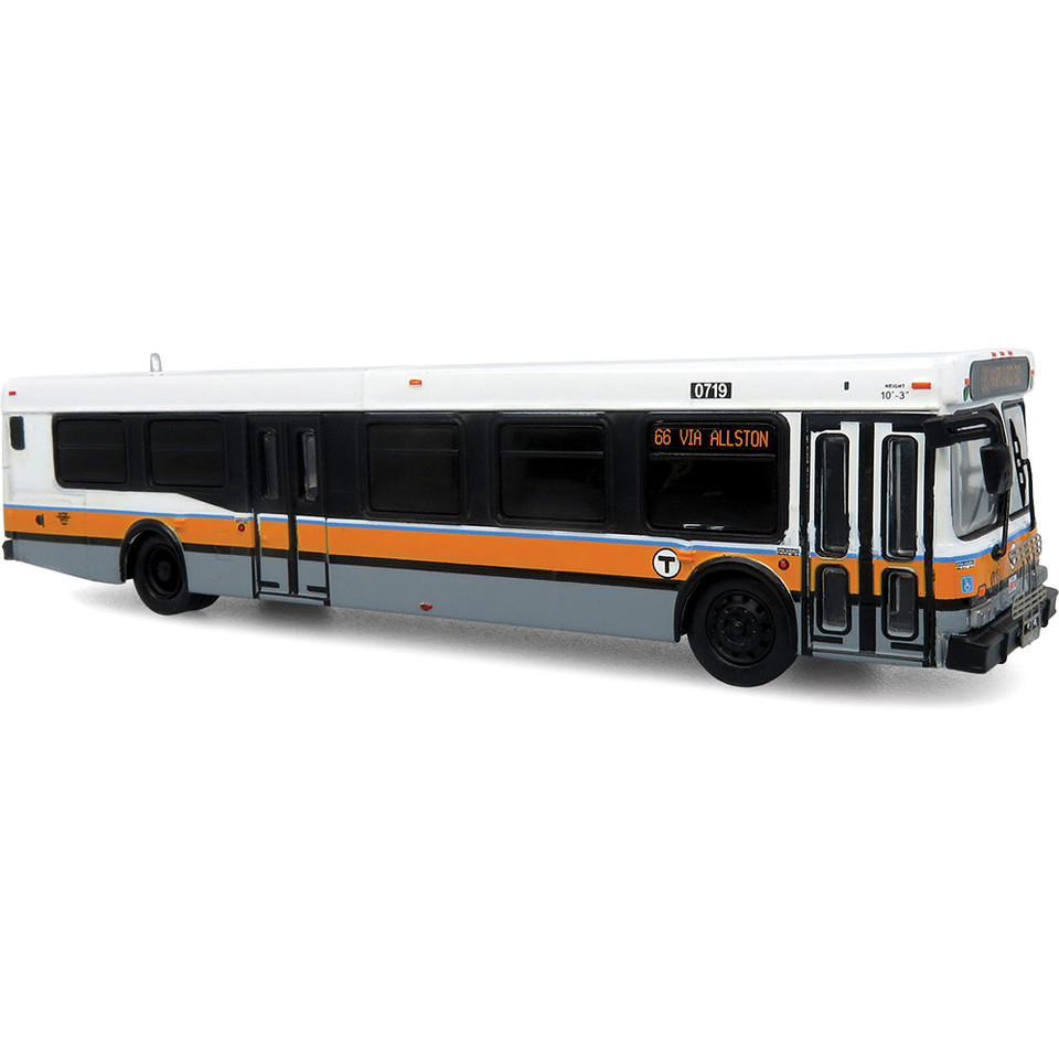 New Flyer D40LF Transit Bus: MBTA Boston 1:87 Scale Main Image