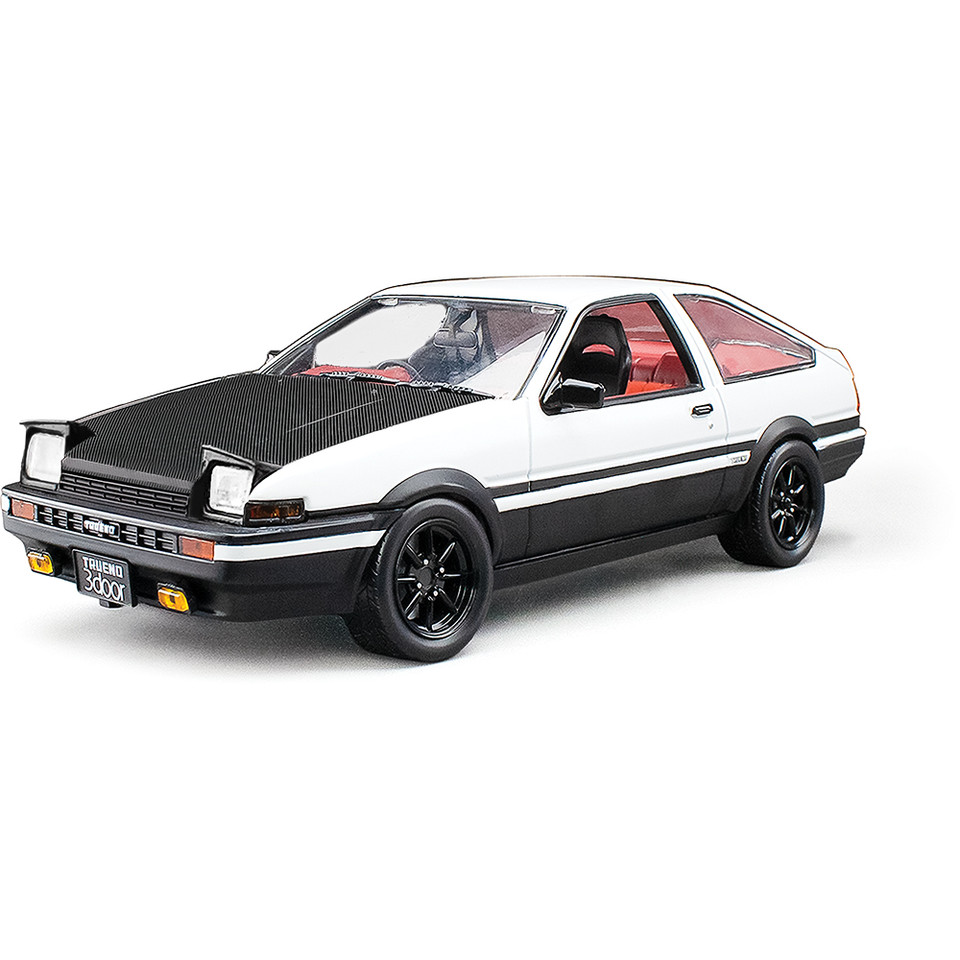 Toyota Sprinter Trueno GT Apex (AE86) - White/Black 1:24 Scale Main Image
