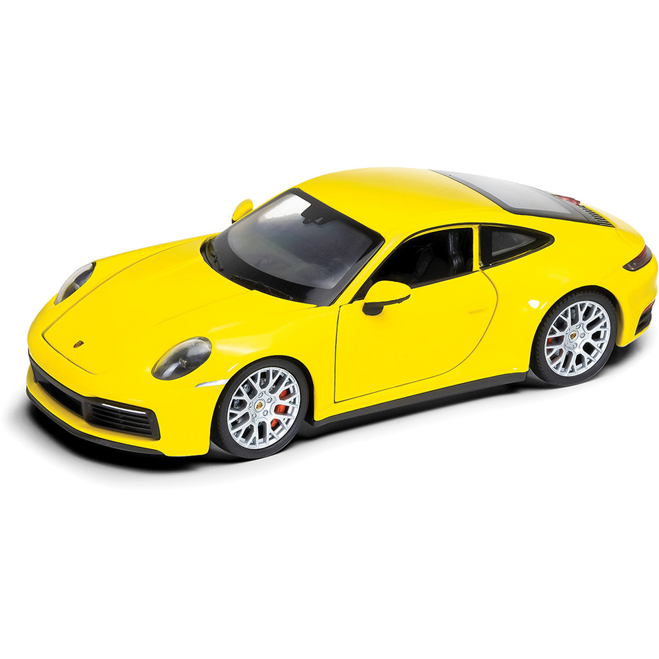 Porsche 911 Carrera 4S - Yellow 1:24 Scale Main Image
