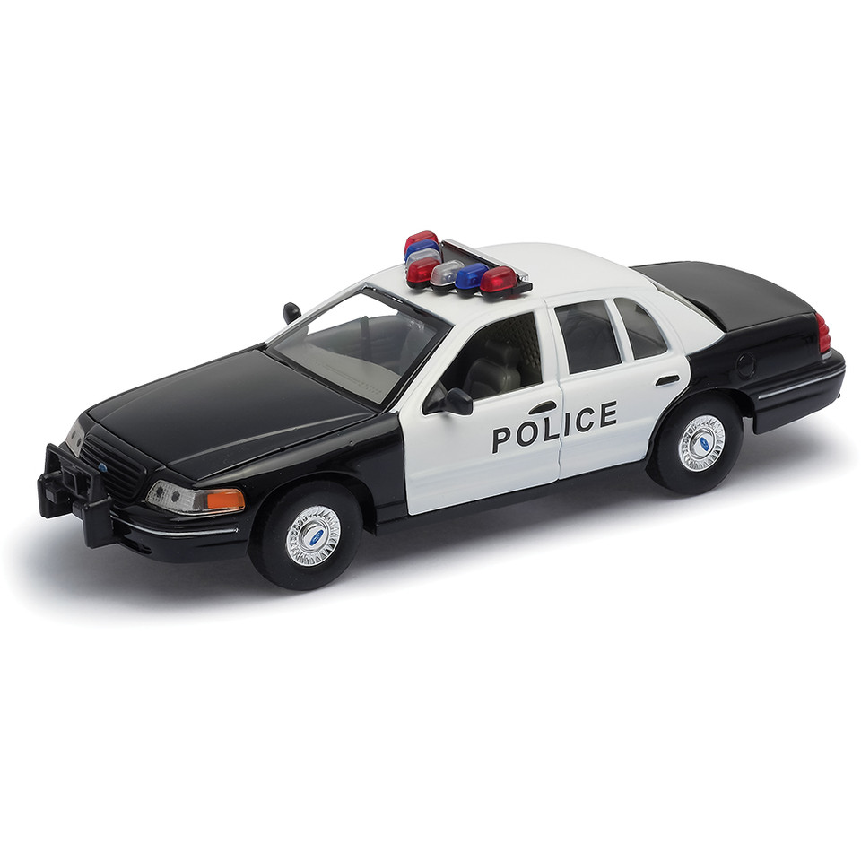 Ford Crown Victoria Police Car W/Light Bar 1:24 Scale Main Image