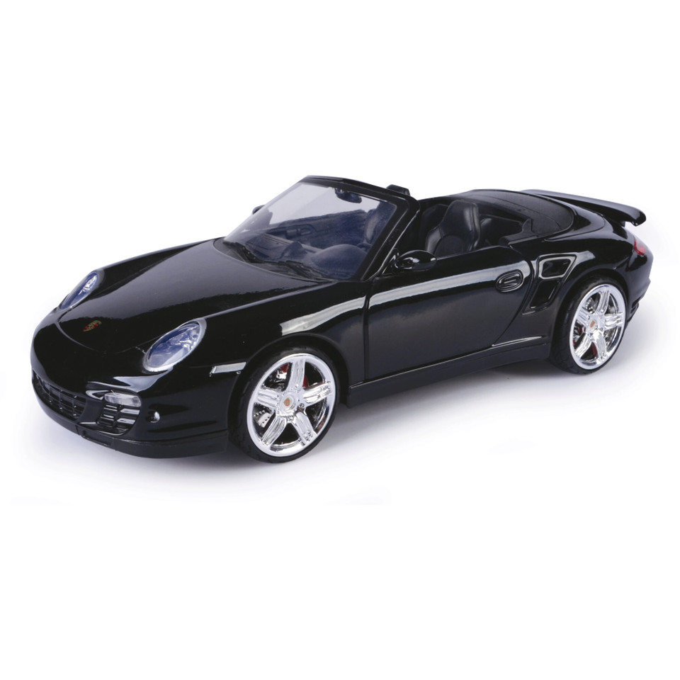 Porsche 911 Turbo Cabriolet - Black 1:18 Scale Diecast Model by Motormax Main Image