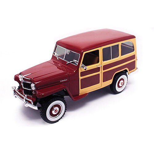 1955 Willys Jeep 4x4 Wagon - red woody Main Image