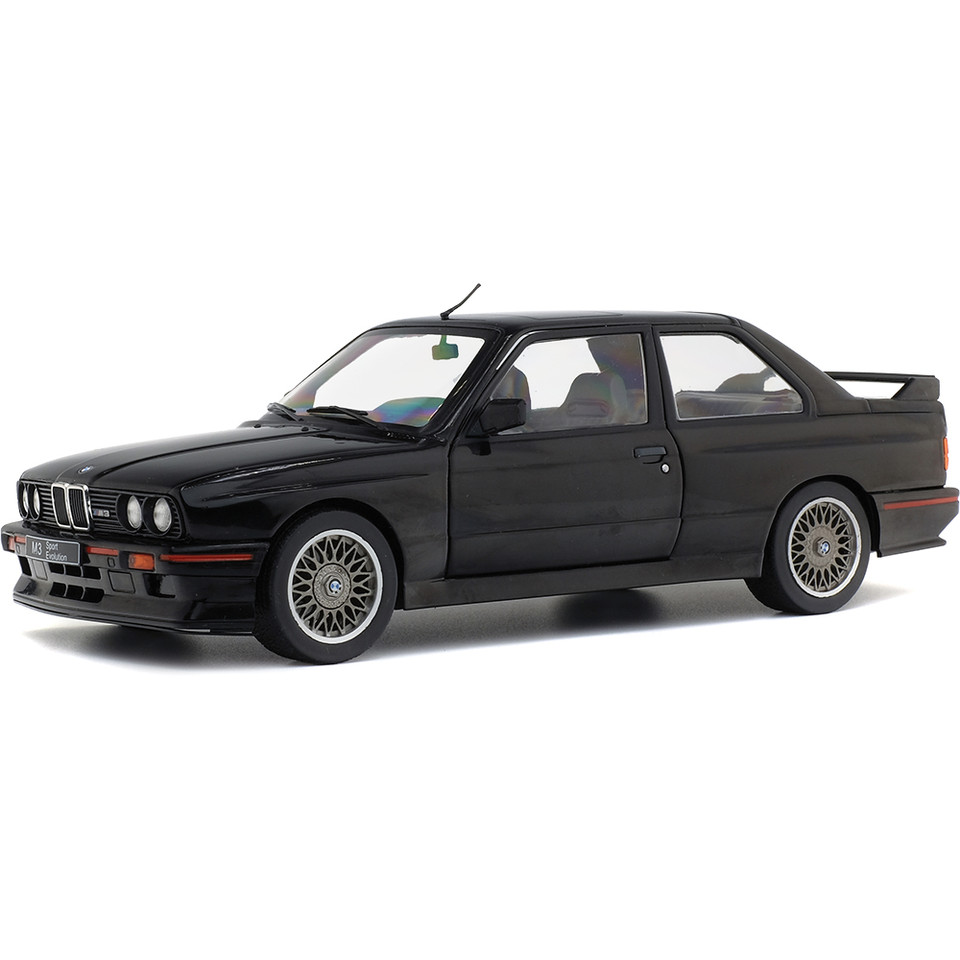 1990 BMW E30 M3 Sport EVO - Glanzschwarz 1:18 Scale Main Image