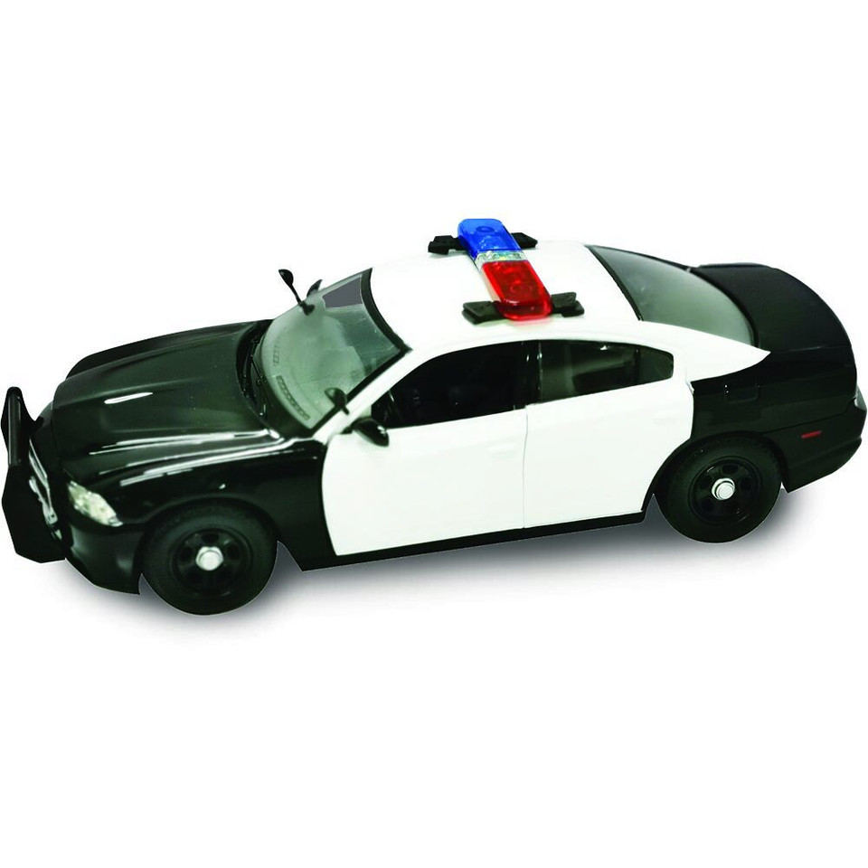 2011 Dodge Charger Pursuit Light & Sound - Black & White Main Image