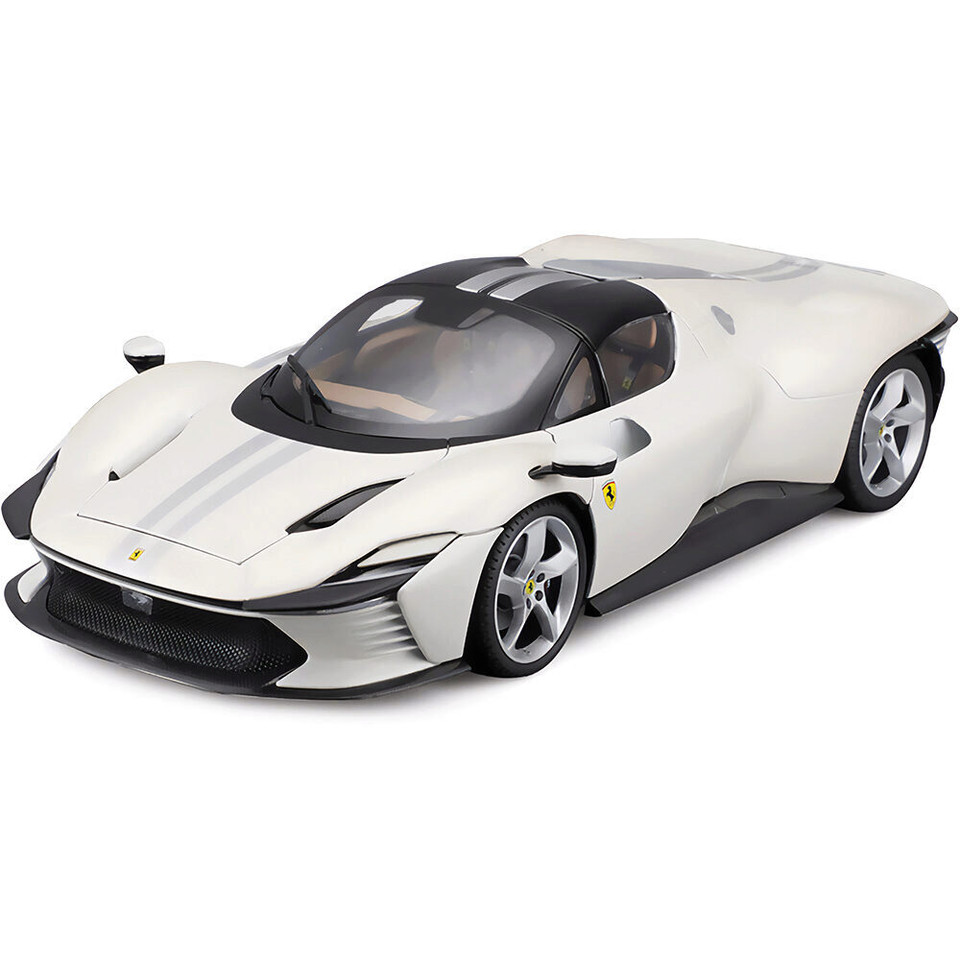 Ferrari Daytona SP3 Signature Series White w/Stripe 1:18 Scale 1:18 Scale Main Image