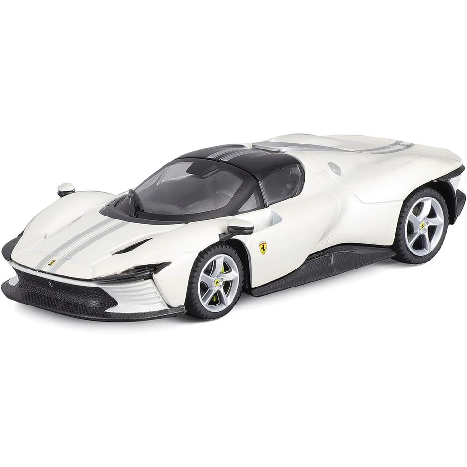 Ferrari Daytona SP3 - Signature Series - White w/Blue Stripe 1:43 Scale Main Image