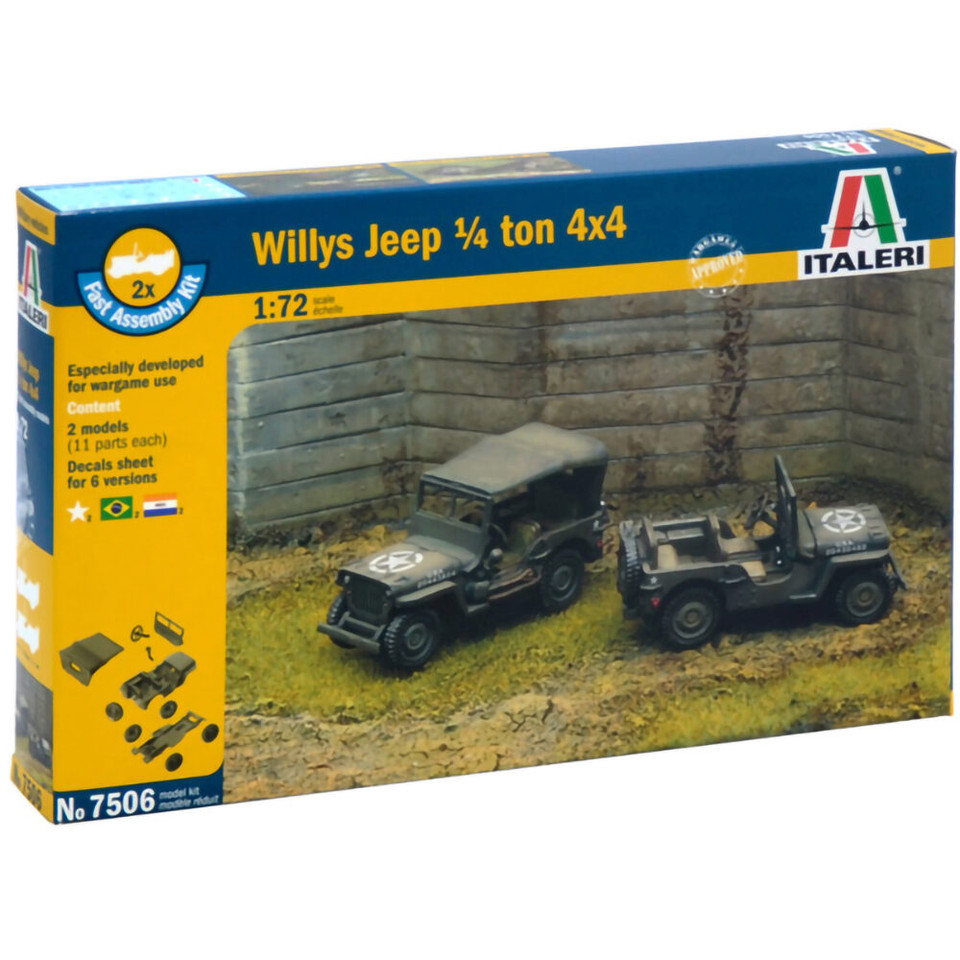 Willys Jeep ¼ ton 4x4 1/72 Kit Main Image