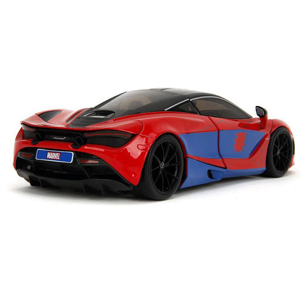 ミニカー 1:24 MARVEL SPIDER-MAN &amp; McLaren 720S Mclaren 720S W/Spider-Man Diecast Model Car | Jada Toys