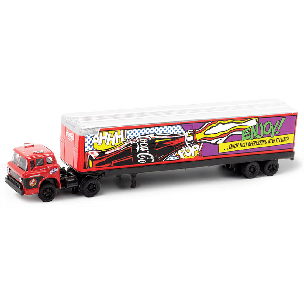 1957 Ford C-600 & 1970 Mustang 428 SCJ 0 Coca-Cola 1:64
