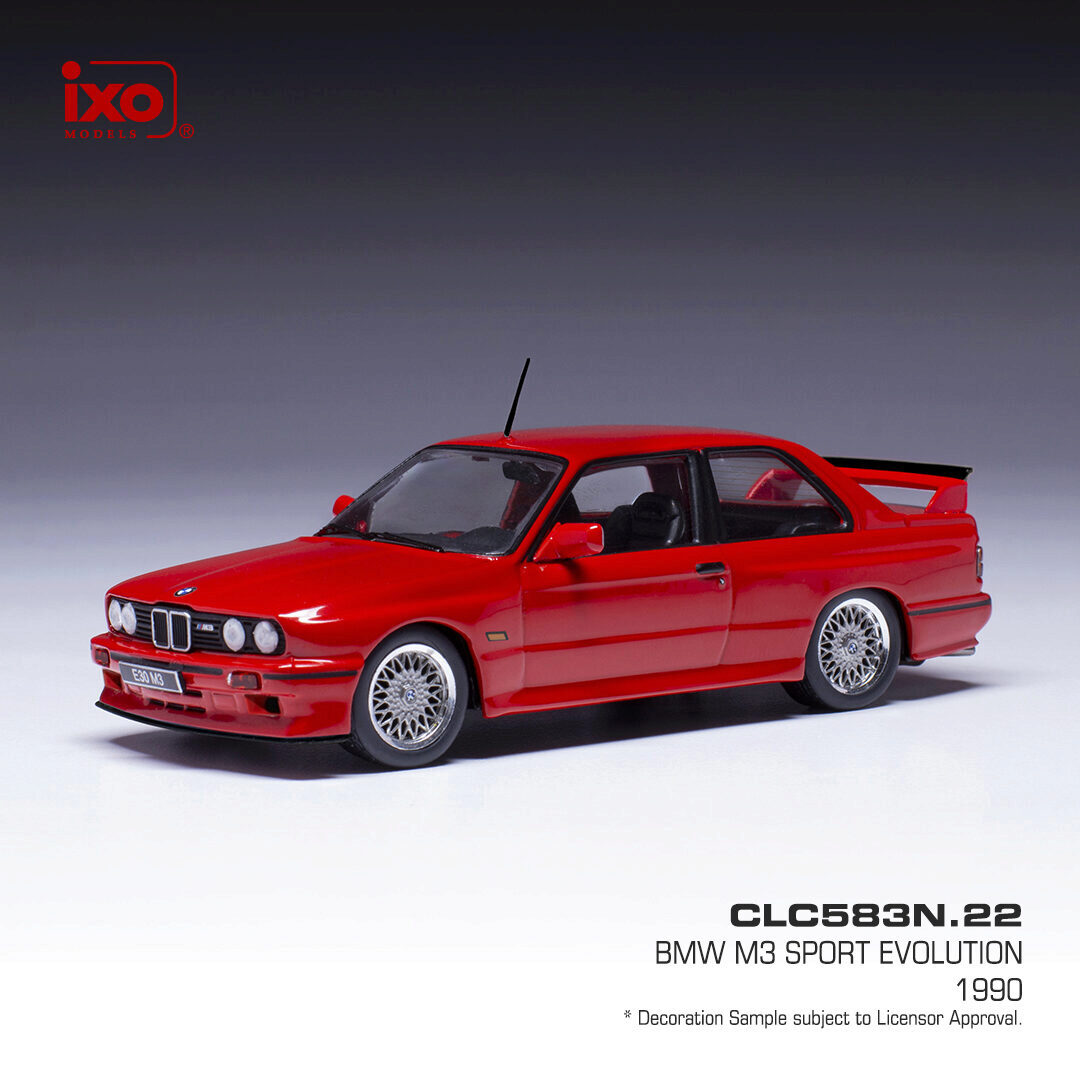 BMW M3 ミニカー レッド 1/43 1990 BMW M3 Sport Evolution - Red 1:43 Scale | Collectable