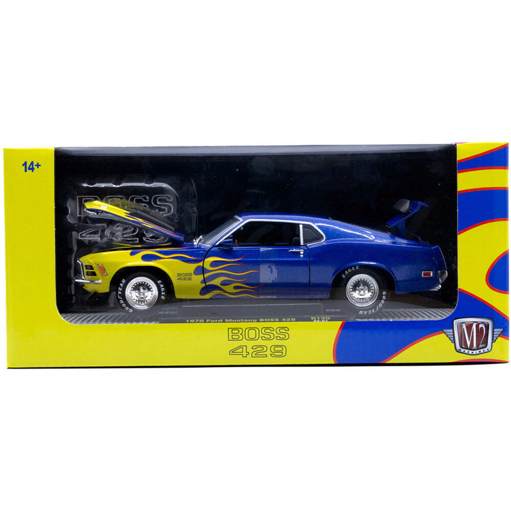 1970 Ford Mustang BOSS 429 - Flames 1:24 Scale | Collectable Diecast