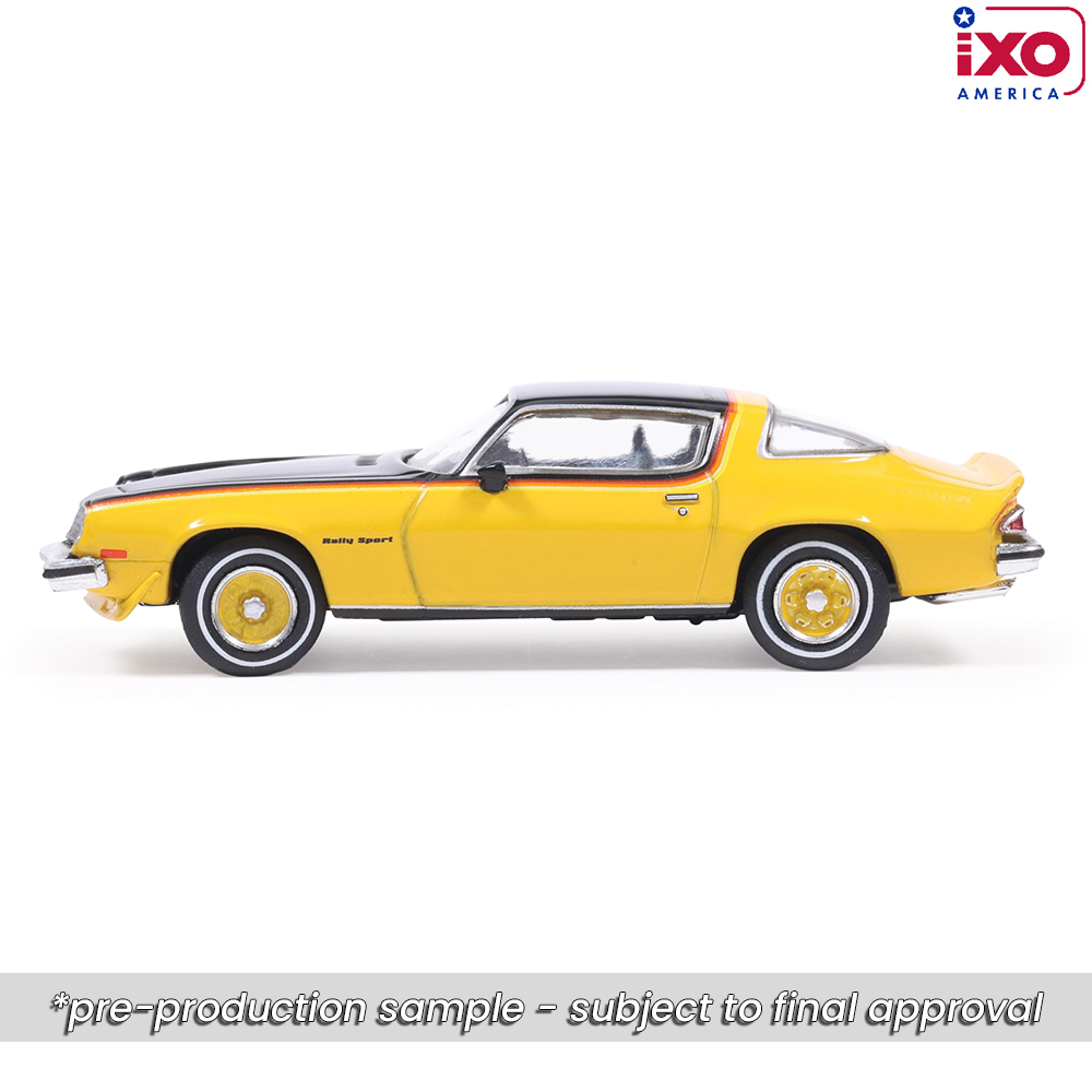 1976 Chevrolet Camaro Rally Sport - Bright Yellow and Black 1:64