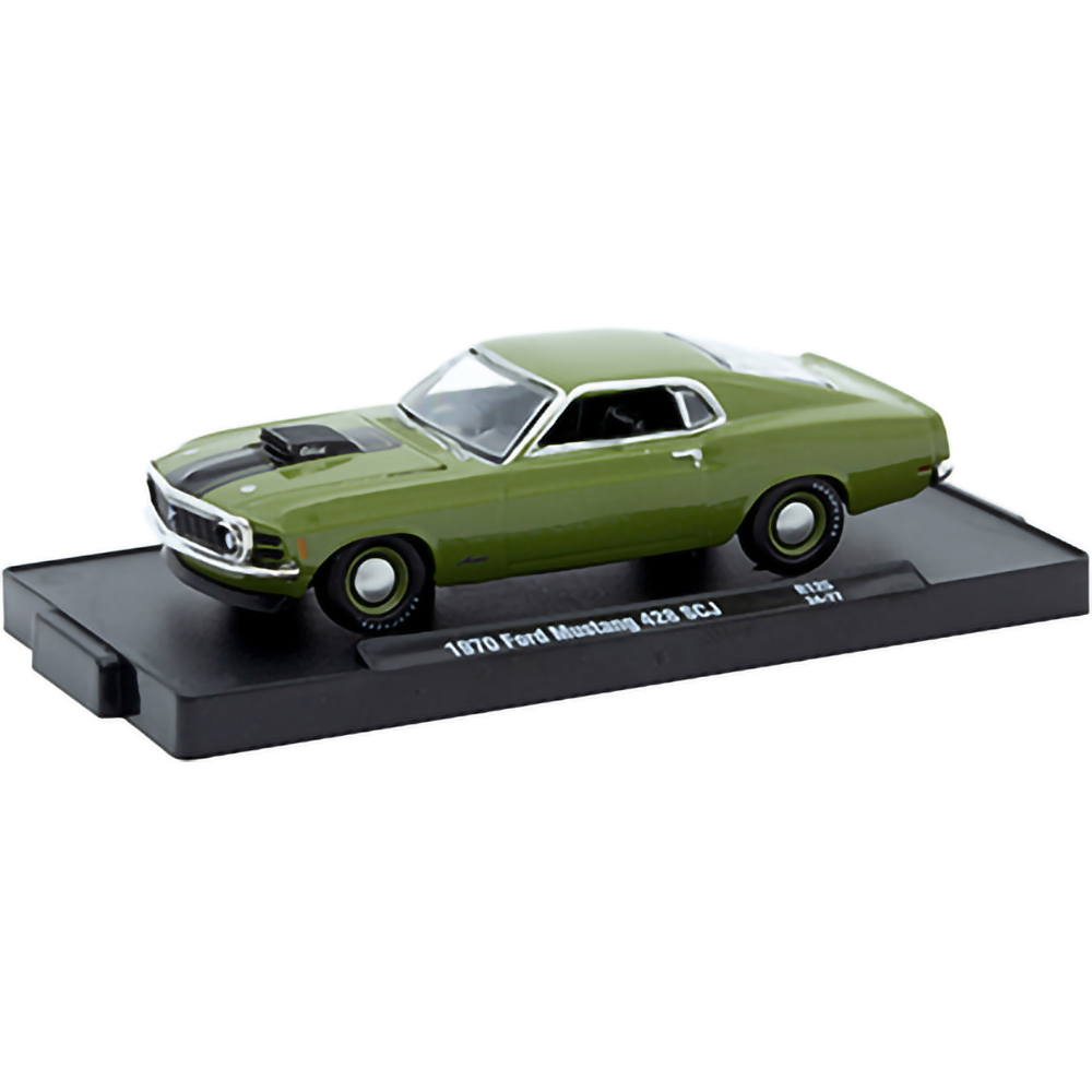 1970 Ford Mustang 428 SCJ - Green 1:64 Scale | Collectable Diecast