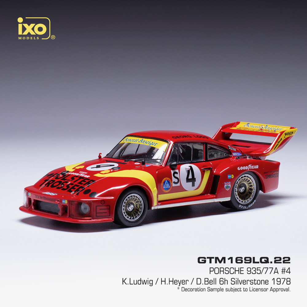 9.6 ミニチャンプス 1/43 レッドPorsche 935/77 Minichamps 1:43 Porsche 935/77 – Gelo – Stommelen – Champion