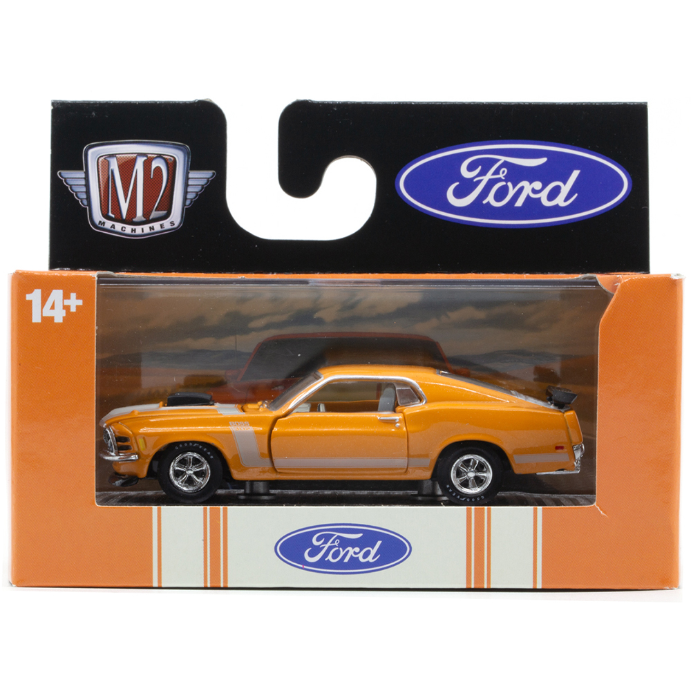 1970 Ford Mustang BOSS 302 - Orange 1:64 Scale | Collectable Diecast