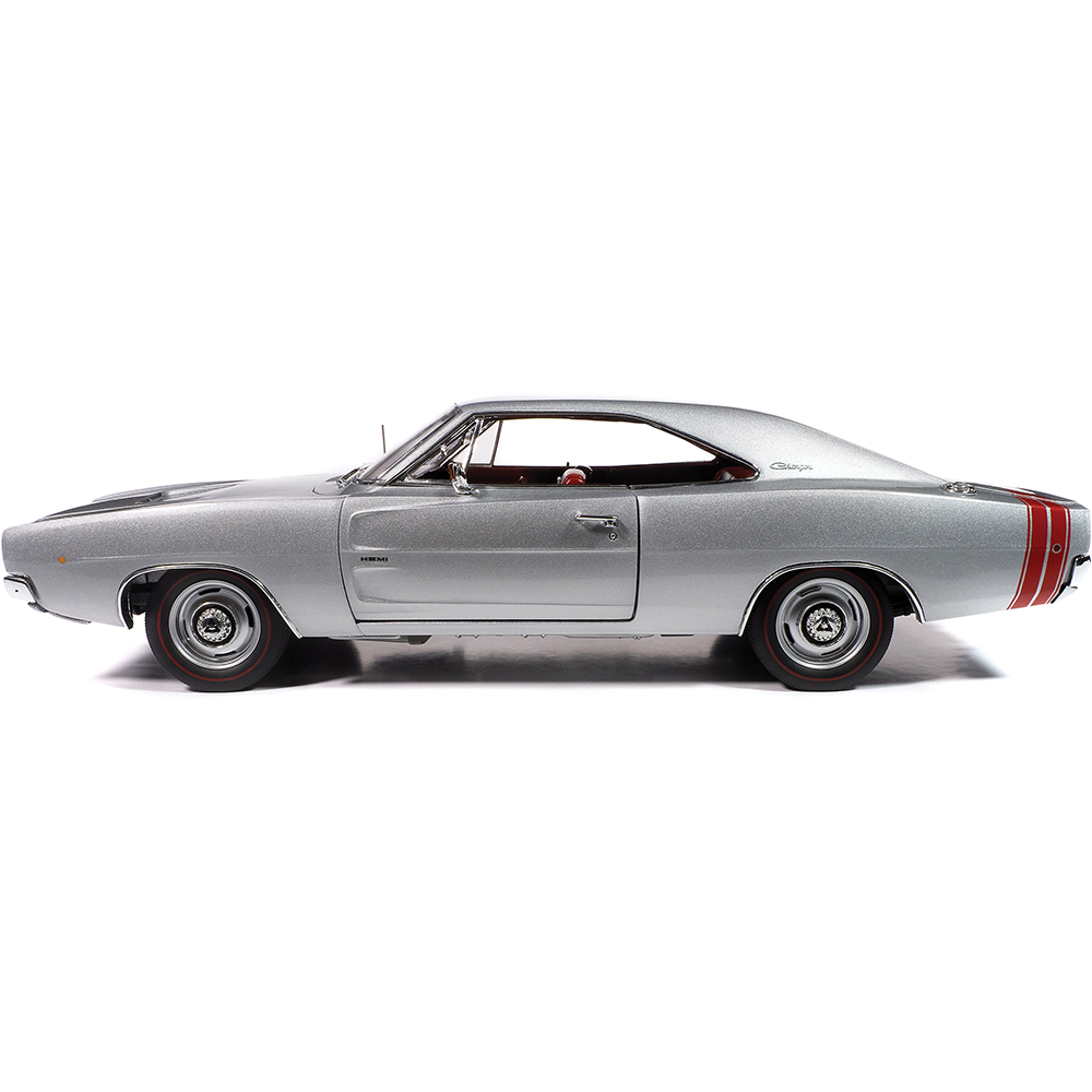1968 Dodge Charger R/T MCACN - AA1 Silver 1:18 Scale | Collectable