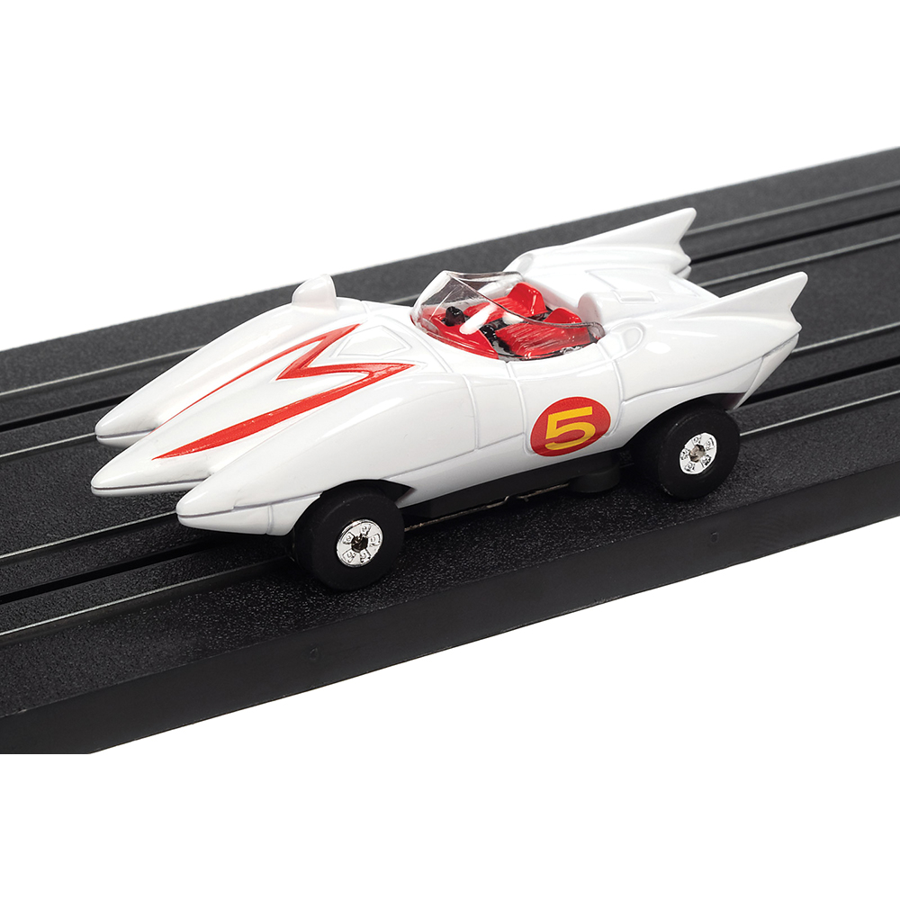 Speed Racer Mach 5 Mania Slot Car Race Set w/Mach 5 & Shooting