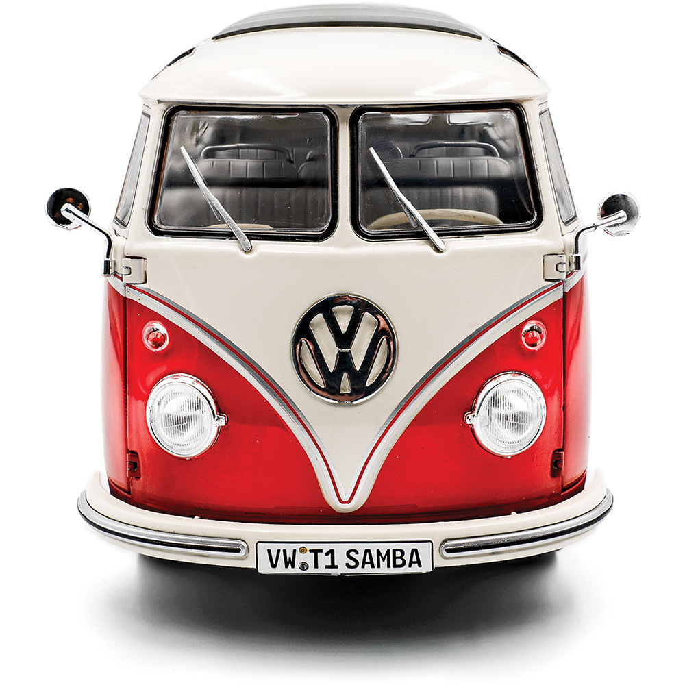 1962 Volkswagen T1 Samba - Red/White 1:18 Scale Diecast Model by