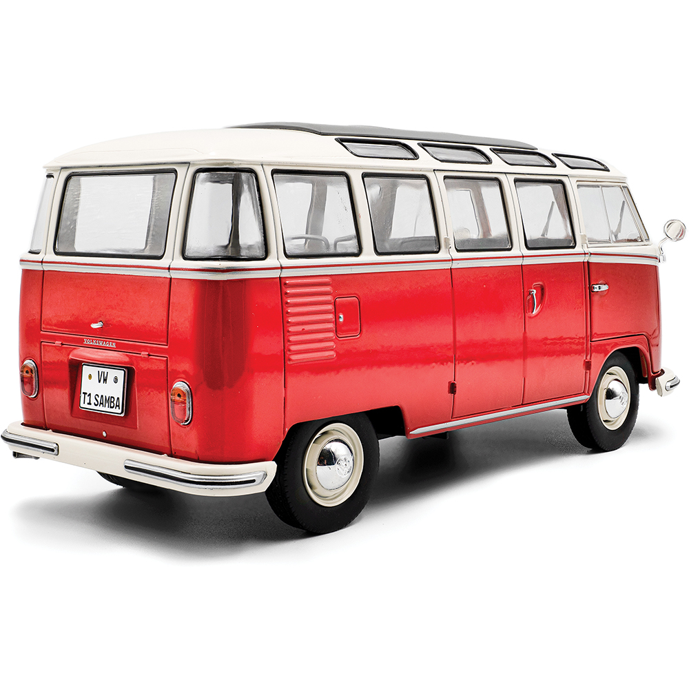 1962 Volkswagen T1 Samba - Red/White 1:18 Scale | Collectable Diecast