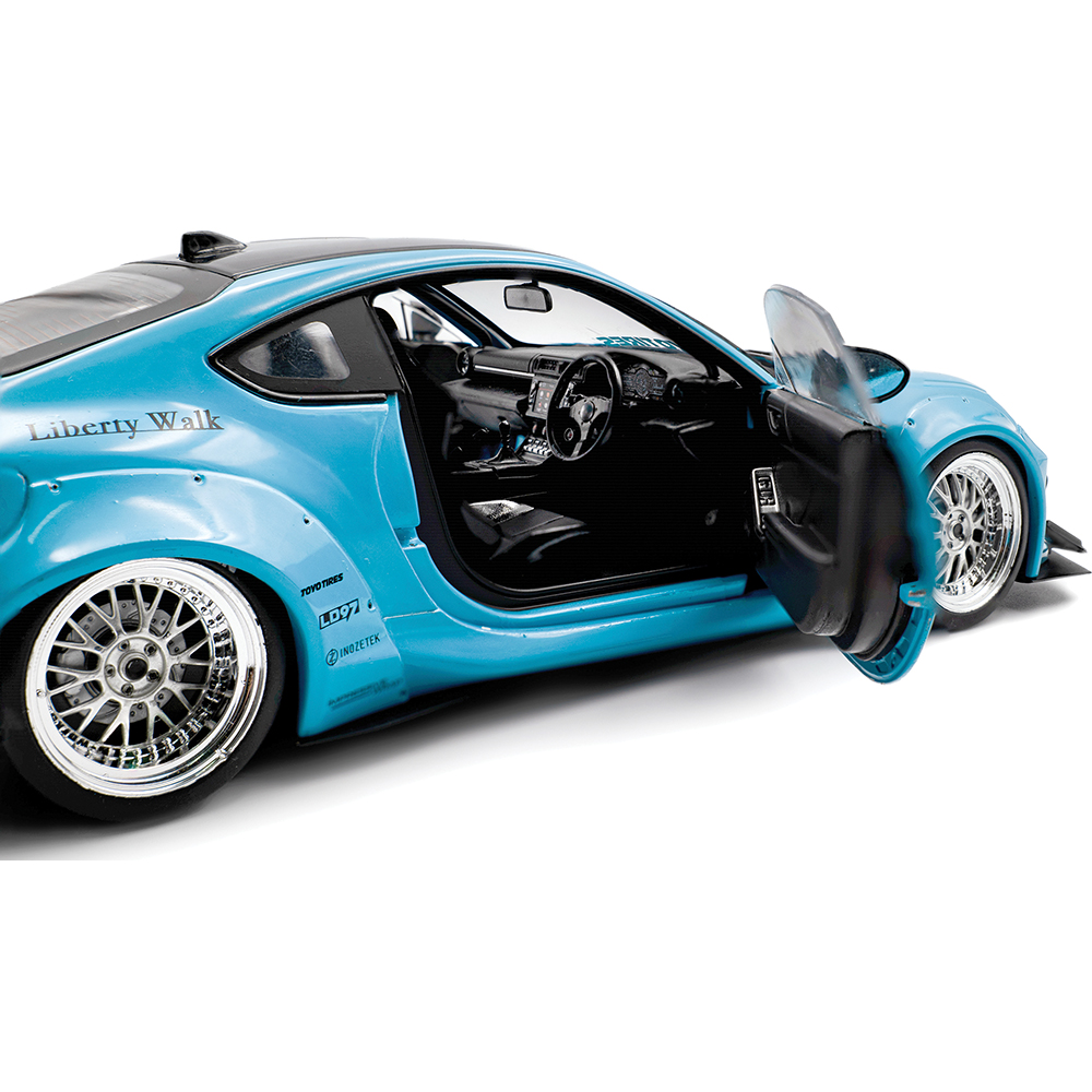 2024 Toyota GR 86 LBWK Body Kit - Baby Blue 1:18 Scale Diecast