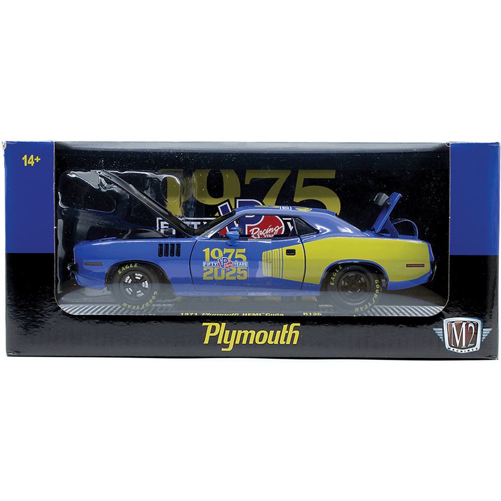 1971 Plymouth HEMI Cuda - VP Racing 50th Anniversary 1:24 Scale