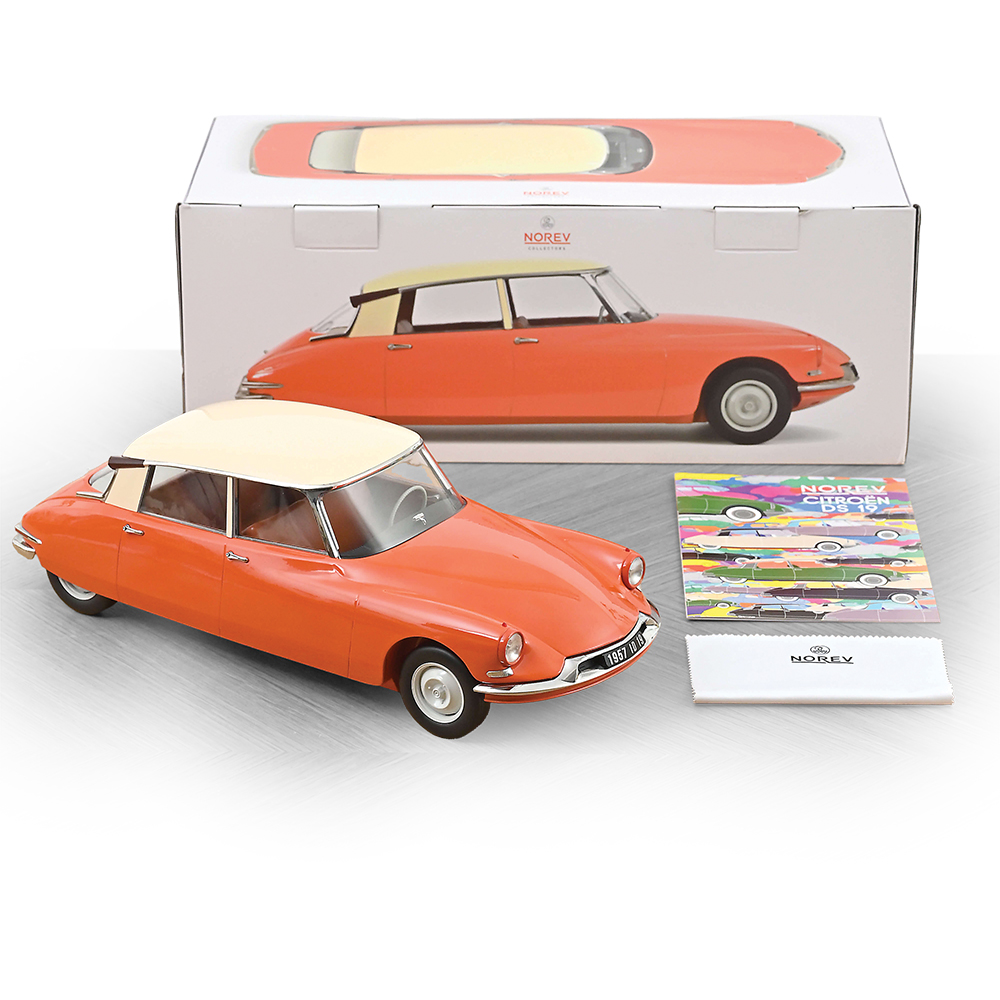1957 Citroën ID 19 - Orange & Cream 1:12 Scale | Collectable Diecast