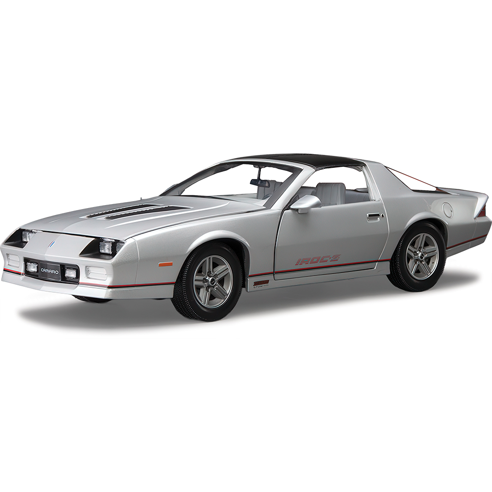 1985 Chevrolet Camaro IROC- Silver 1:18 Scale | Collectable