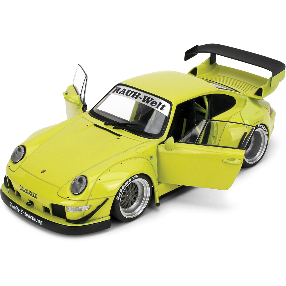 Porsche RWB Genki - Yellow 1:18 Scale Diecast Model by Pink Slips