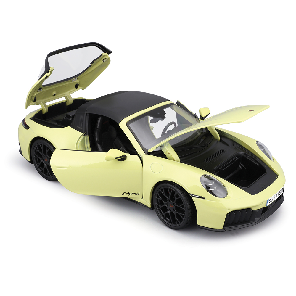 2025 Porsche 911 Carrera GTS (Hybrid) - Yellow 1:18 Scale