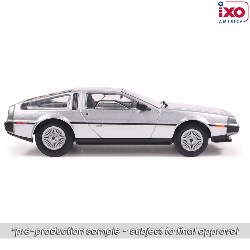 1/43 デロリアン DMC-12 ステンレスポリッシュ アメリカンコレクション 1981 DeLorean DMC-12 - Silver 1:43 Scale | Collectable Diecast