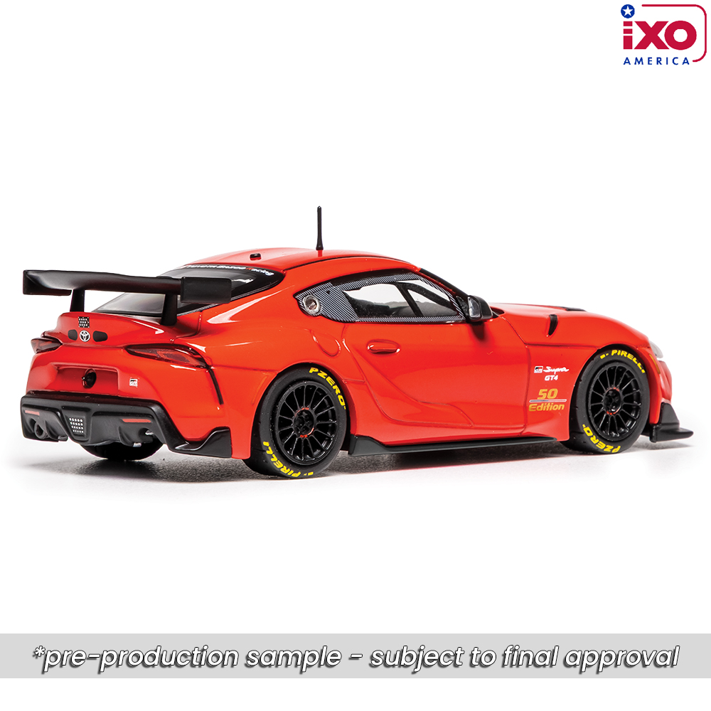 2022 Toyota GR Supra GT4 '50 Edition' - Red 1:43 Scale