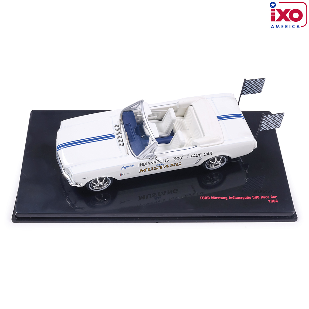 1964 1/2 Ford Mustang Indianapolis 500 Pace Car - White 1:43 Scale