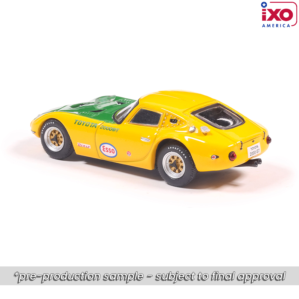 1966 Toyota 2000GT - Yatabe Speed Trials - Yellow 1:64 Scale