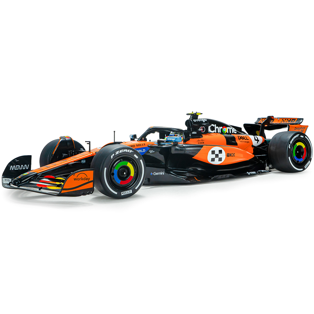 2025 F1 McLaren MCL39 Orange L.Norris #4 - GP Monaco 1:18 Scale
