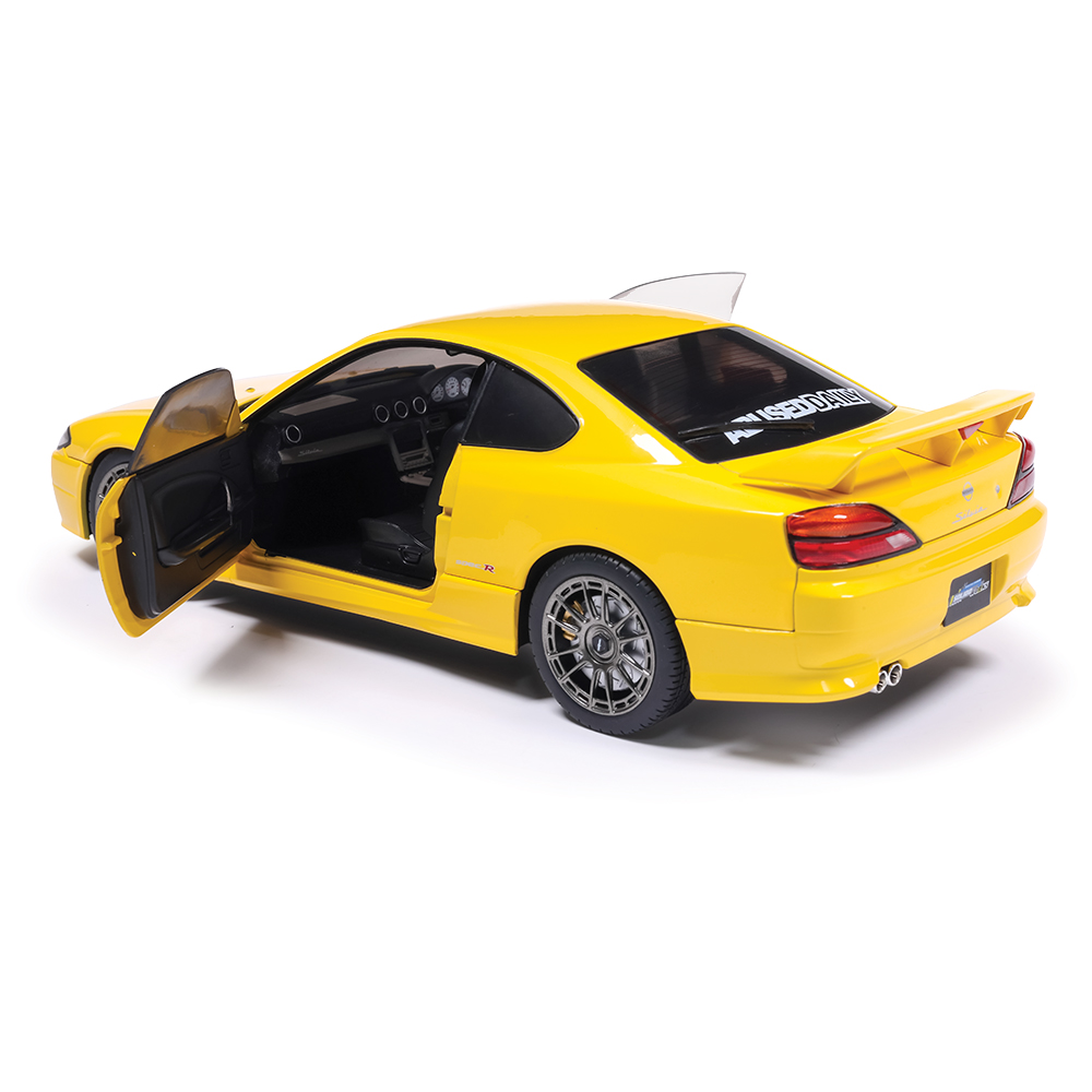 1999 Nissan Silvia S15 Spec-R Aero - Lightning Yellow 1:18 Scale
