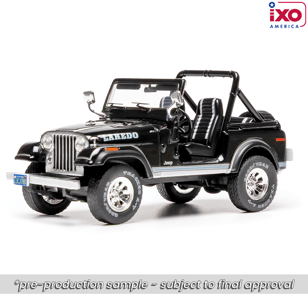 1986 Jeep CJ-7 Laredo - Black 1:43 Scale Diecast Model by IXO
