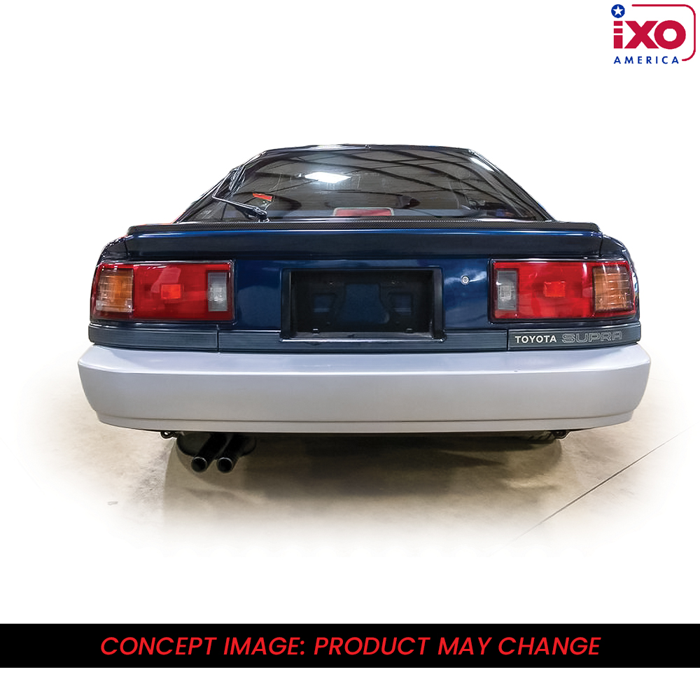 1987 Toyota Supra (A70) - Dark Blue Metallic / Silver 1:64 Scale