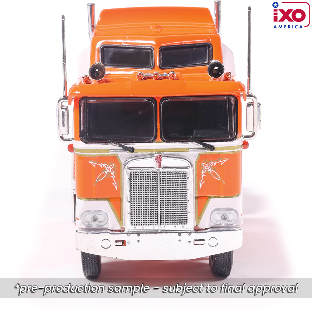 1976 Kenworth K100 Aerodyne - Orange 1:64 Scale Diecast Model by
