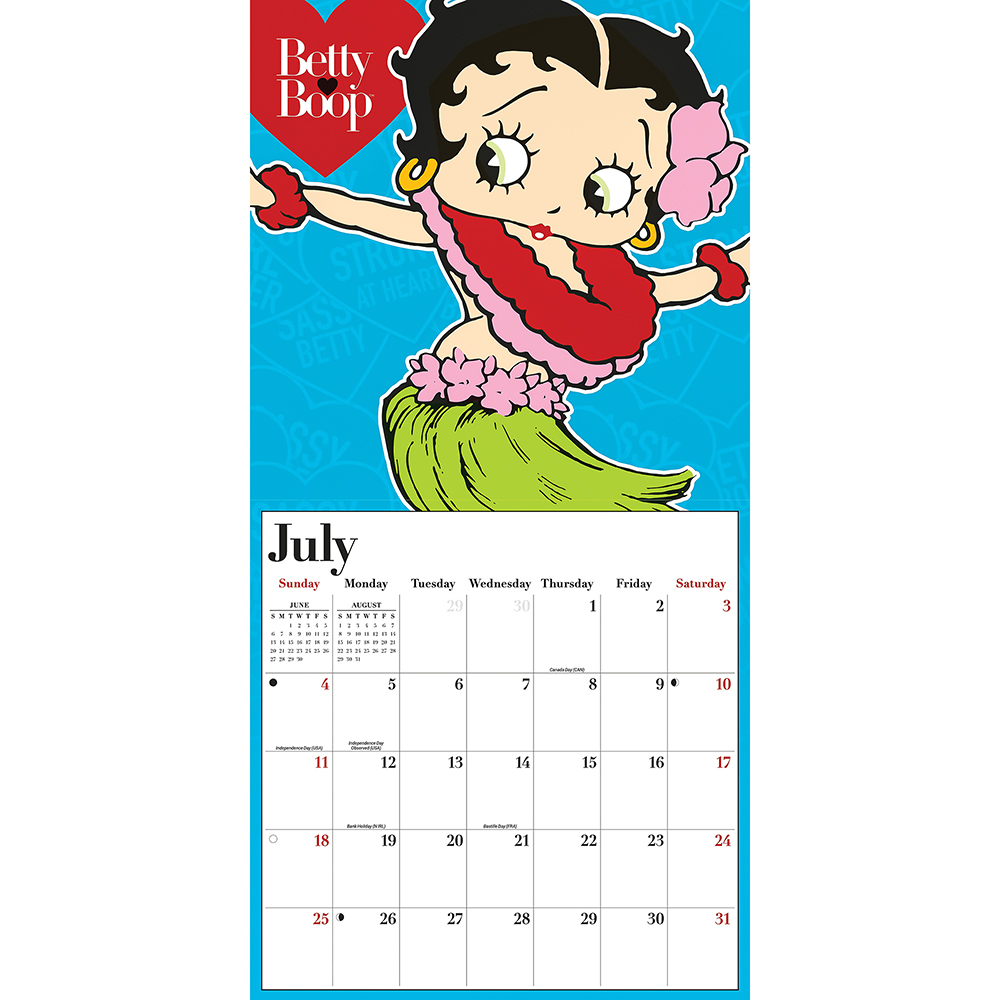 Betty Boop 2027 Wall Calendar CAROUSEL (270655) Diecast Model by
