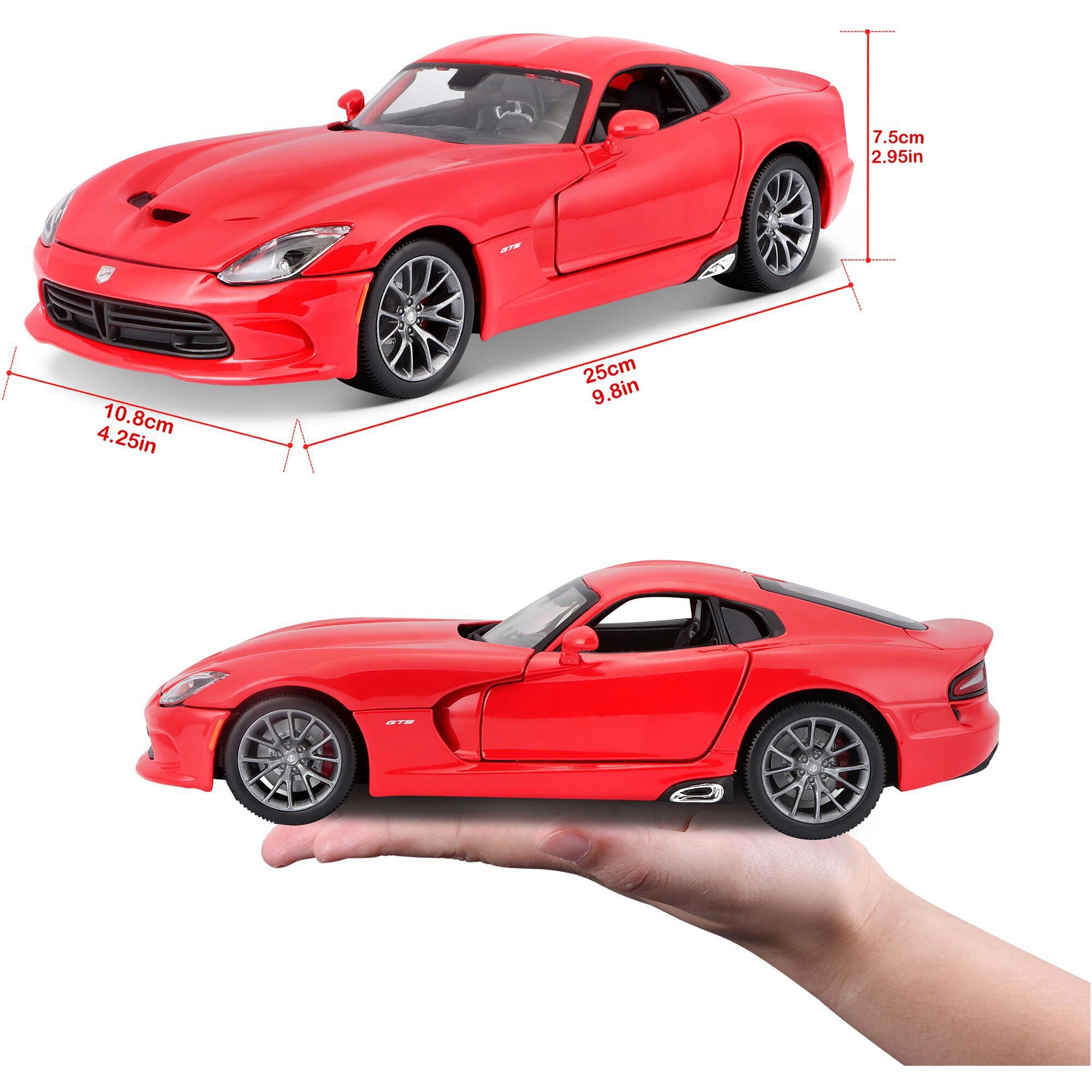 1/18 マイストスペシャル　ダッジ　SRT バイパー GTS ミニカー　レッド 1/18 マイストスペシャル ダッジ SRT バイパー GTS ミニカー