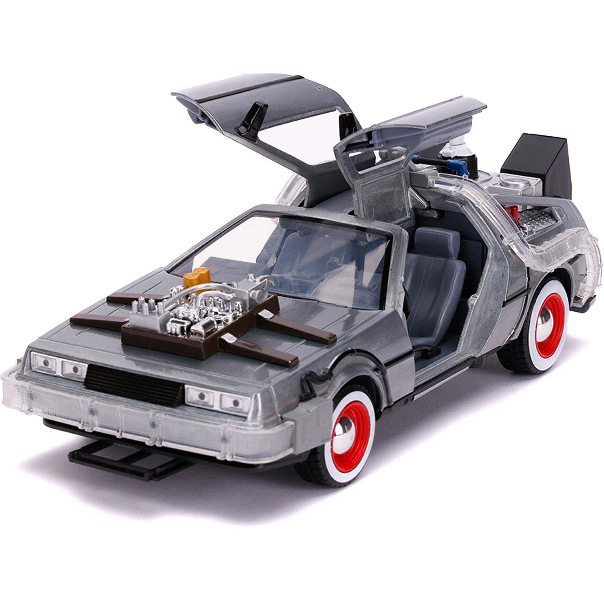 Back to the Future III DeLorean Time Machine with Light 1:24