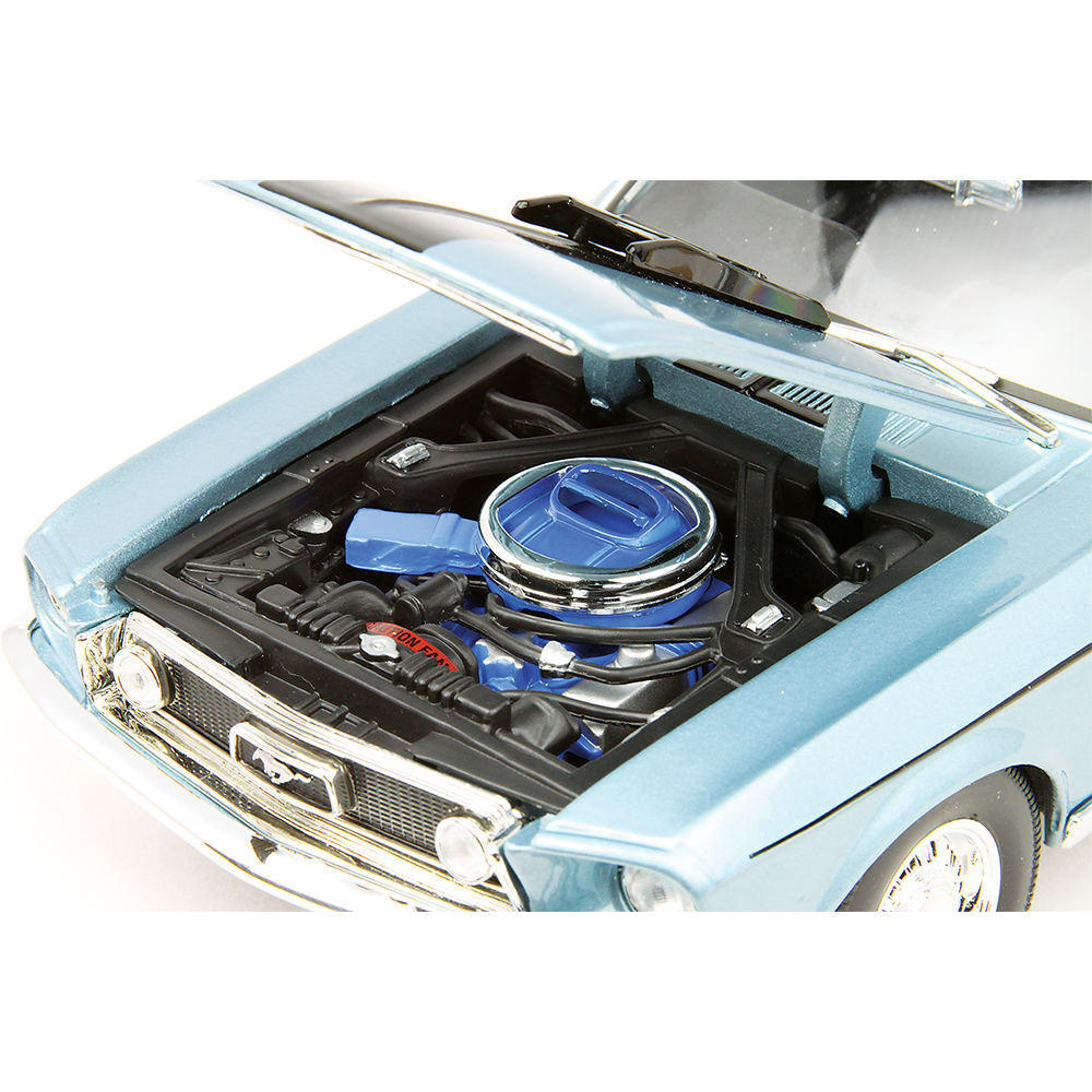 1968 Ford Mustang GT Cobra Jet - blue 1:18 Scale | Collectable Diecast